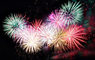 Image of multiple fireworks