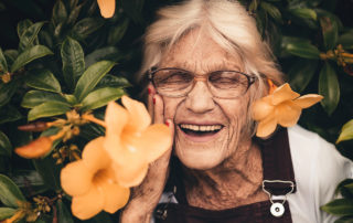Image of smiling woman for healthy aging blog post.