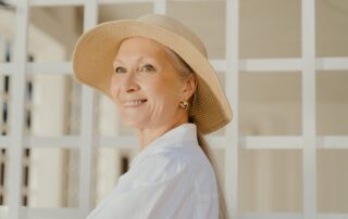 Woman enjoying a summer day after cataract surgery